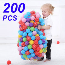 Load image into Gallery viewer, Colors Baby Plastic Balls Water Pool Ocean Wave Ball Kids Swim Pit With Basketball Hoop Play House Outdoors Tents Toy HYQ2
